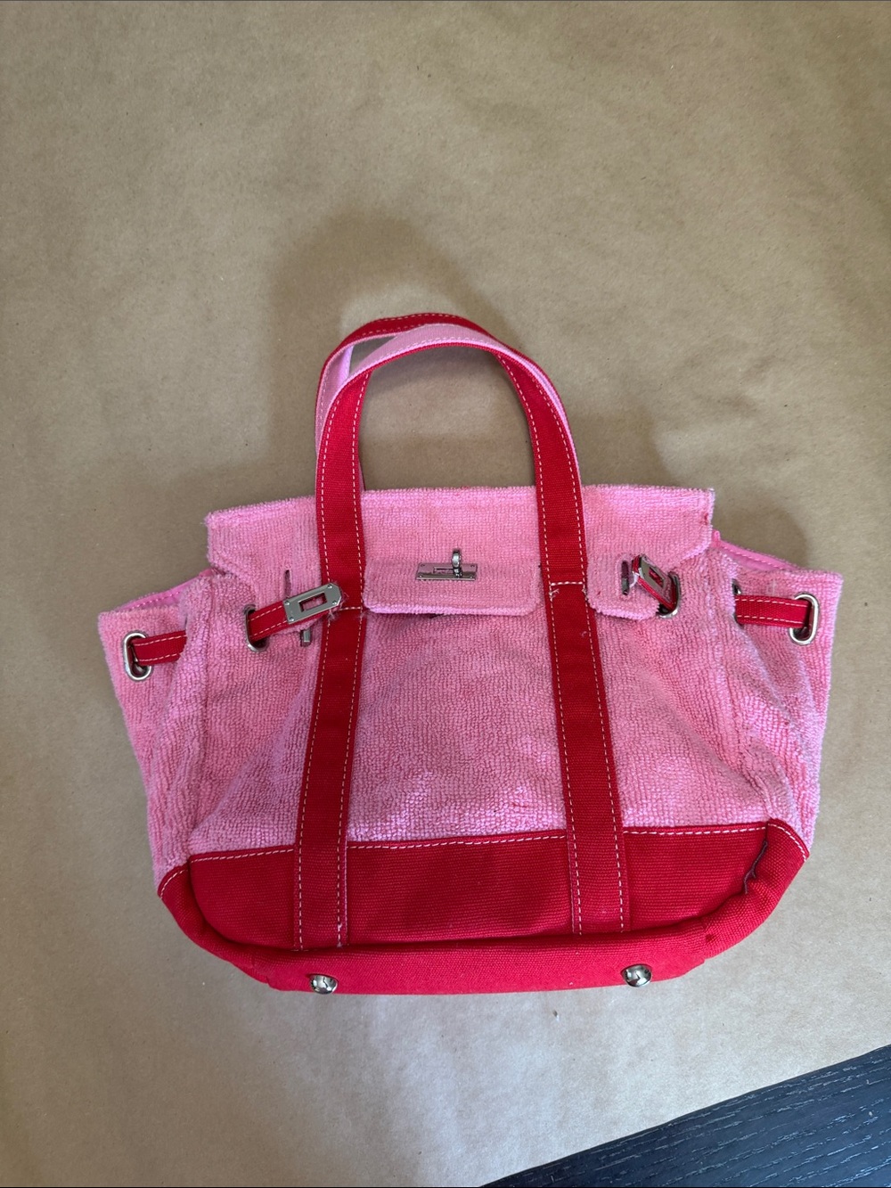 Viral Boat tote- Pink and Red Women's Tote Bag